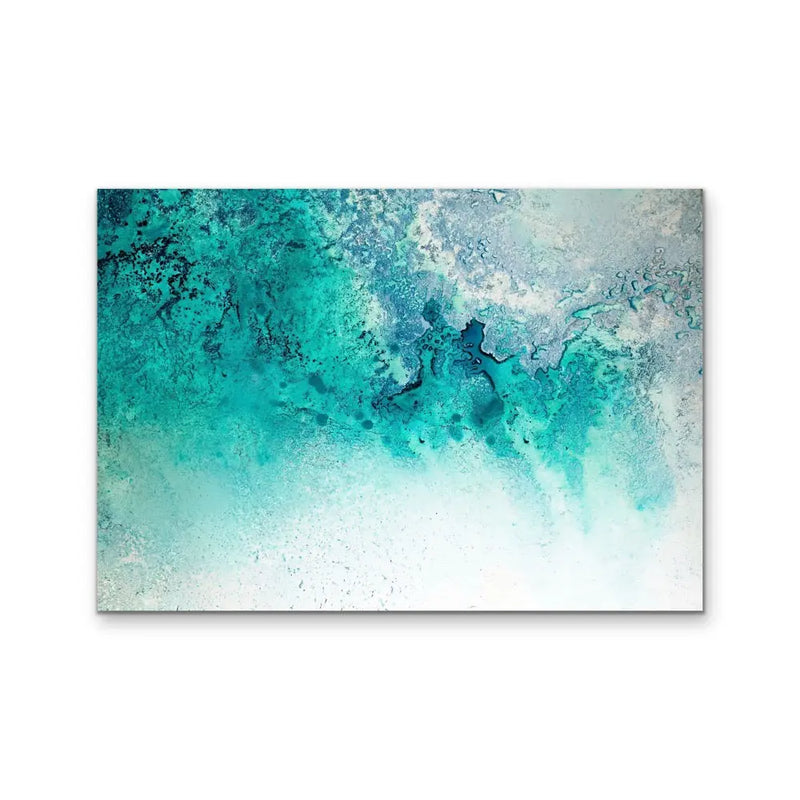 Turquoise Whispering- Turquoise Aerial Coastal Artwork by Petra Meikle de Vlas I Heart Wall Art Australia