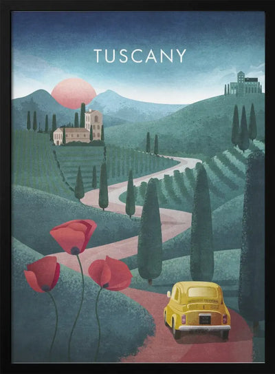 Tuscanytext - Stretched Canvas, Poster or Fine Art Print I Heart Wall Art