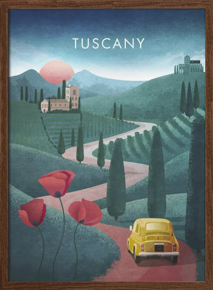 Tuscanytext - Stretched Canvas, Poster or Fine Art Print I Heart Wall Art