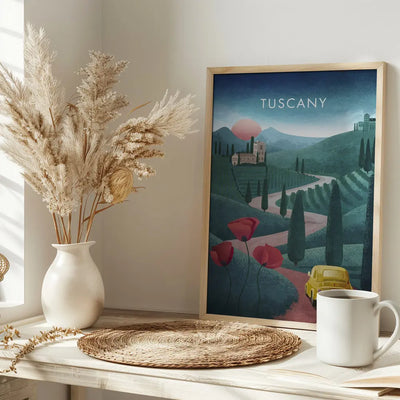 Tuscanytext - Stretched Canvas, Poster or Fine Art Print I Heart Wall Art