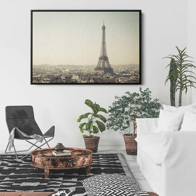 Vintage Eiffel Tower View I Heart Wall Art Australia