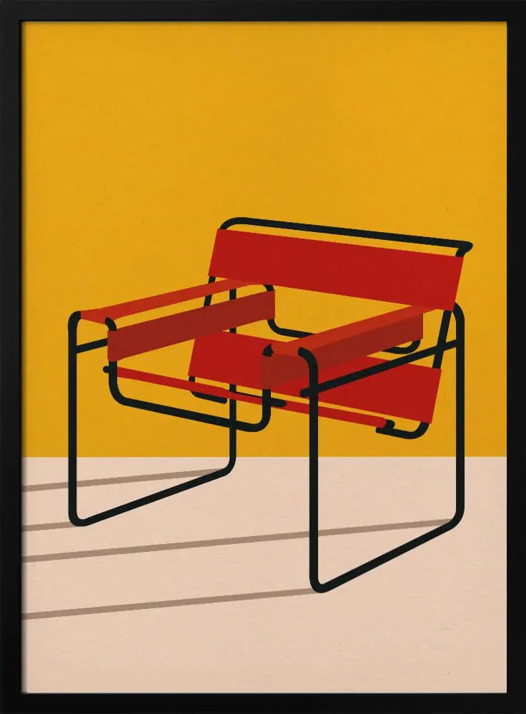 Wassily Chair Marcel Breuer - Stretched Canvas, Poster or Fine Art Print I Heart Wall Art