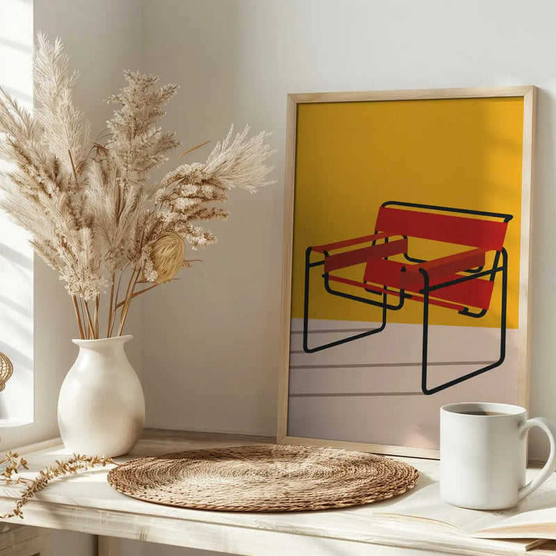 Wassily Chair Marcel Breuer - Stretched Canvas, Poster or Fine Art Print I Heart Wall Art