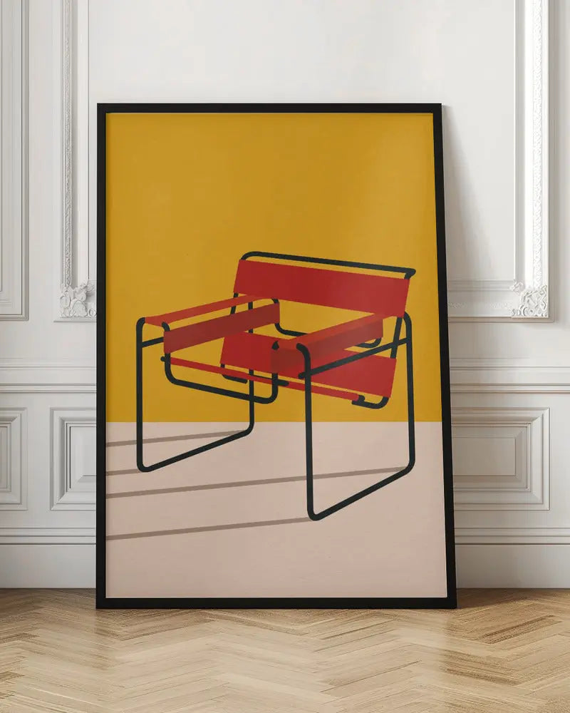 Wassily Chair Marcel Breuer - Stretched Canvas, Poster or Fine Art Print I Heart Wall Art