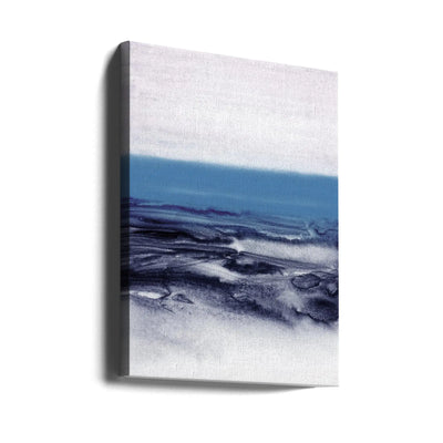 Watercolor Landscape Blue - Stretched Canvas, Poster or Fine Art Print I Heart Wall Art