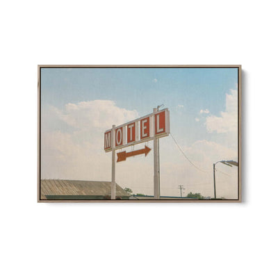 Way to the Motel - Vintage Motel Sign Print I Heart Wall Art Australia