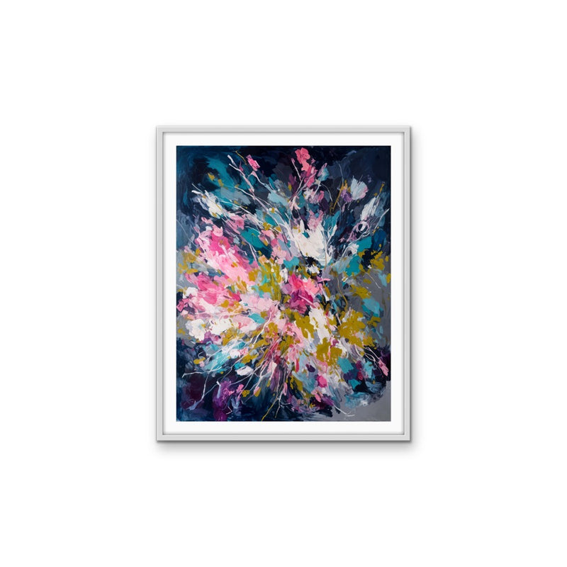 When Colour Came - Abstract Colourful Stretched Canvas, Wall Art Print I Heart Wall Art