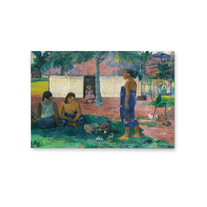 Why Are You Angry (No te aha oe riri) (1896) by Paul Gauguin - Stretched Canvas Print or Framed Fine Art Print - Artwork I Heart Wall Art Australia 