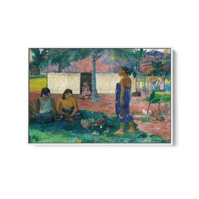 Why Are You Angry (No te aha oe riri) (1896) by Paul Gauguin - Stretched Canvas Print or Framed Fine Art Print - Artwork I Heart Wall Art Australia 