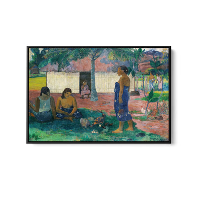 Why Are You Angry (No te aha oe riri) (1896) by Paul Gauguin - Stretched Canvas Print or Framed Fine Art Print - Artwork I Heart Wall Art Australia 