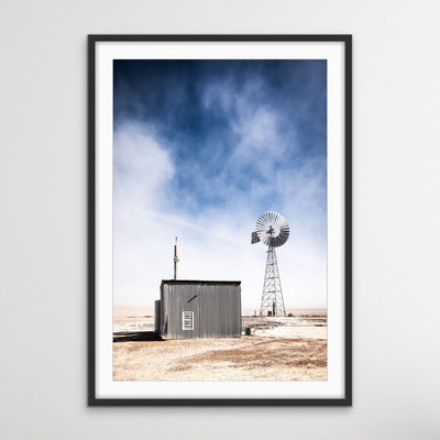 Windmill - Australian Landscape Outback Photographic Print - I Heart Wall Art