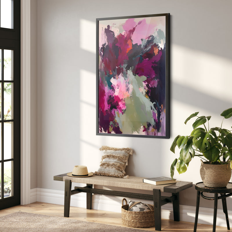 Yours and Mine -  Colourful Abstract Artwork As Stretched Canvas Or Framed Fine Art Print I Heart Wall Art Australia