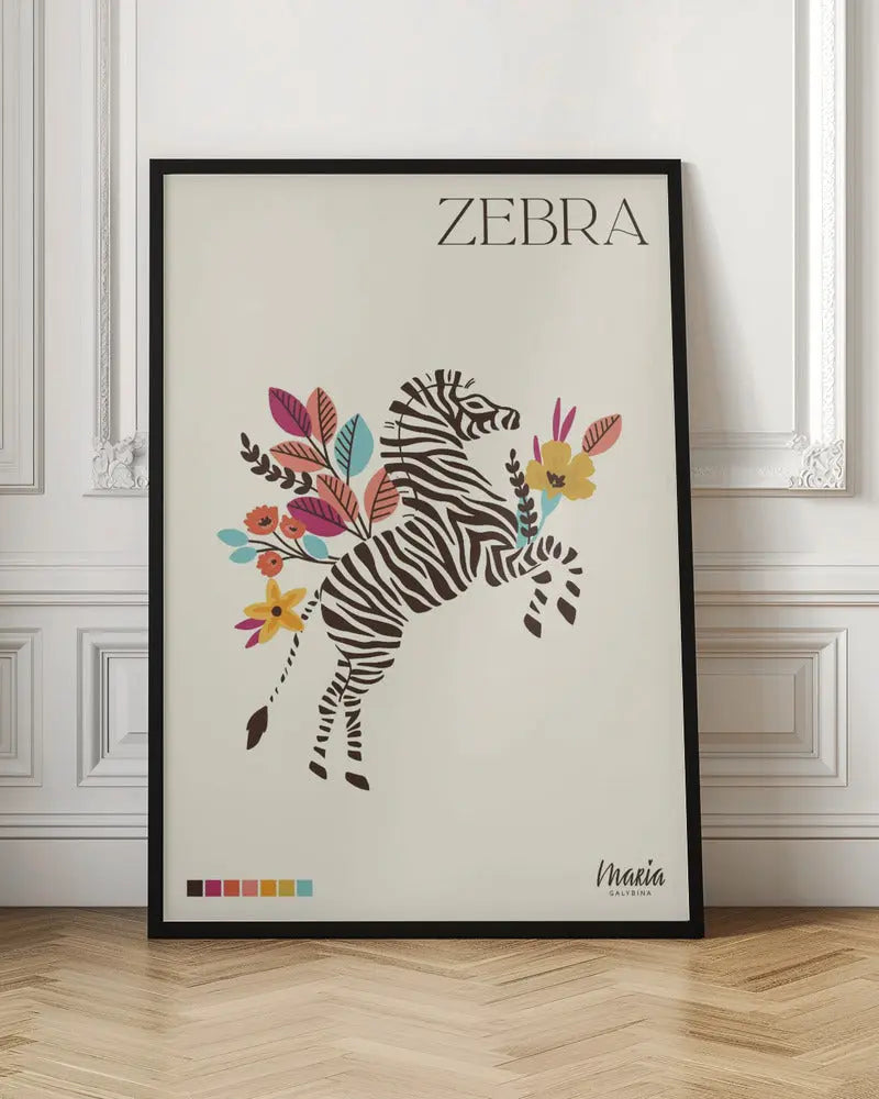 ZEBRA. Zebra Collection - Stretched Canvas, Poster or Fine Art Print I Heart Wall Art