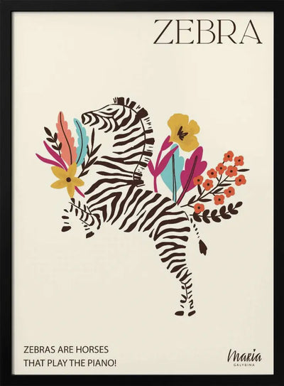 ZEBRA. Zebra Collection - Stretched Canvas, Poster or Fine Art Print I Heart Wall Art