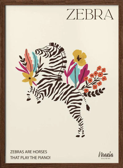 ZEBRA. Zebra Collection - Stretched Canvas, Poster or Fine Art Print I Heart Wall Art