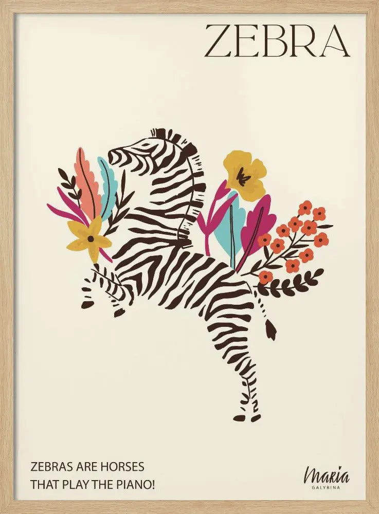 ZEBRA. Zebra Collection - Stretched Canvas, Poster or Fine Art Print I Heart Wall Art