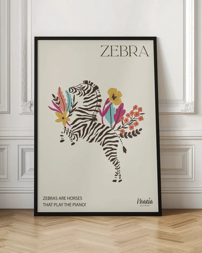 ZEBRA. Zebra Collection - Stretched Canvas, Poster or Fine Art Print I Heart Wall Art