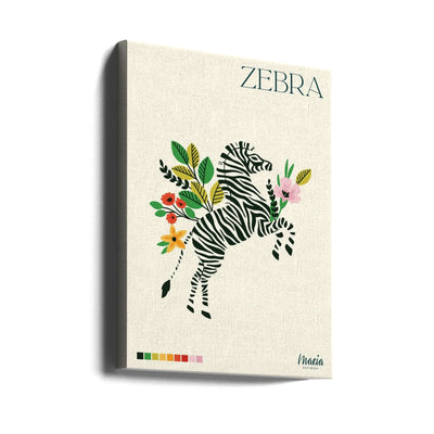 ZEBRA. Zebra Collection - Stretched Canvas, Poster or Fine Art Print I Heart Wall Art