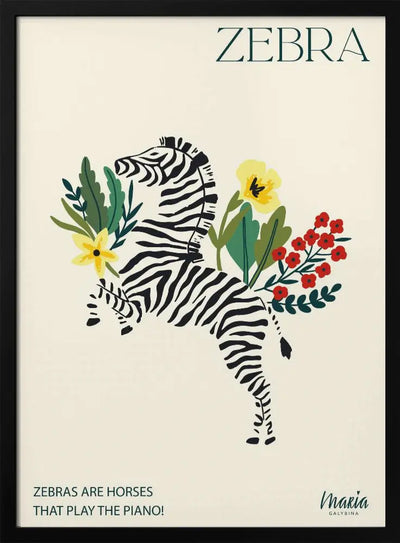 ZEBRA. Zebra Collection - Stretched Canvas, Poster or Fine Art Print I Heart Wall Art