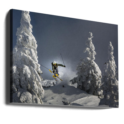 Ski is life - Stretched Canvas, Poster or Fine Art Print I Heart Wall Art