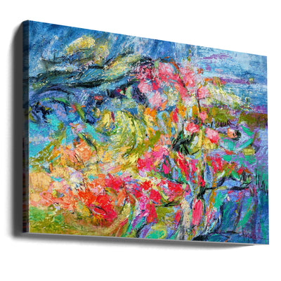 Expressionist Colorful Abstract - Stretched Canvas, Poster or Fine Art Print I Heart Wall Art