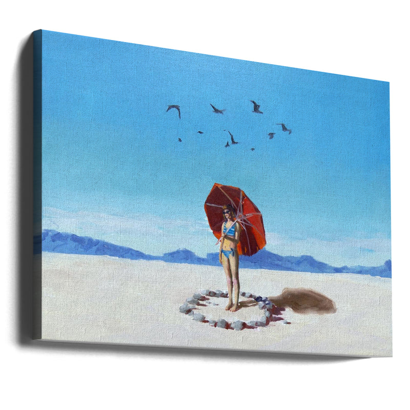 Plastic beach - Stretched Canvas, Poster or Fine Art Print I Heart Wall Art