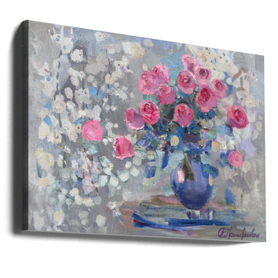 ROSES. SPRING TENDERNESS - Stretched Canvas, Poster or Fine Art Print I Heart Wall Art