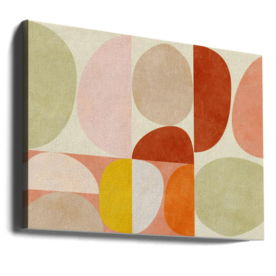 Pastel Geometry - Stretched Canvas, Poster or Fine Art Print I Heart Wall Art