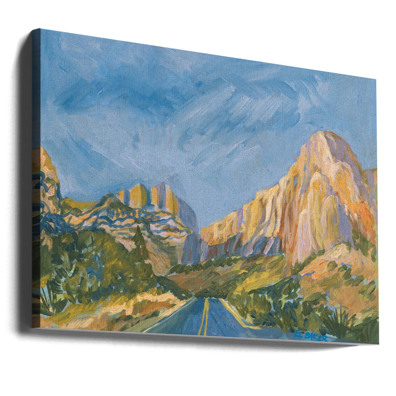 Mountain Road - Stretched Canvas, Poster or Fine Art Print I Heart Wall Art