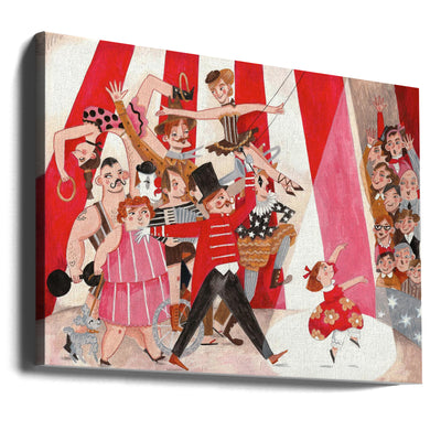 Circus in the city - Stretched Canvas, Poster or Fine Art Print I Heart Wall Art