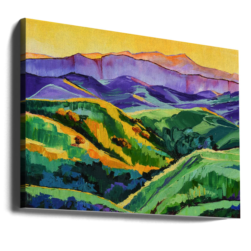 Green Valley - Stretched Canvas, Poster or Fine Art Print I Heart Wall Art