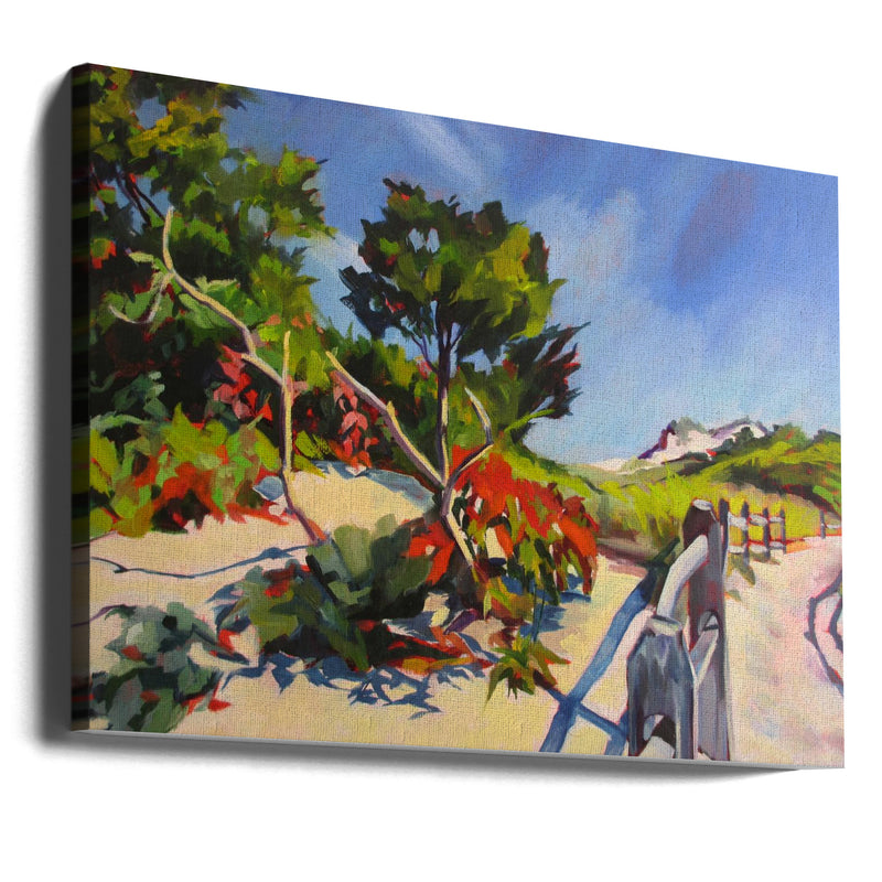 Island Beach Walk - Stretched Canvas, Poster or Fine Art Print I Heart Wall Art