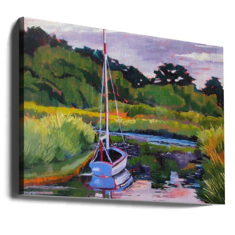 Boat In Little Pleasant Bay - Stretched Canvas, Poster or Fine Art Print I Heart Wall Art