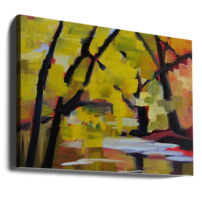 Bulls Island In Autumn - Stretched Canvas, Poster or Fine Art Print I Heart Wall Art