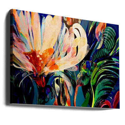 Flower 1 - Stretched Canvas, Poster or Fine Art Print I Heart Wall Art