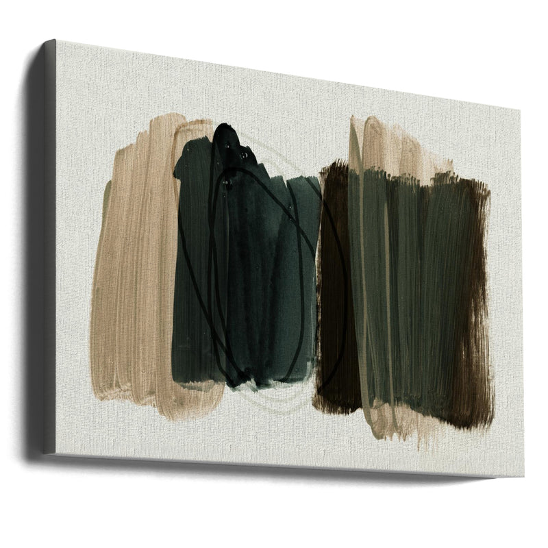 Earthy Brushstrokes - Stretched Canvas, Poster or Fine Art Print I Heart Wall Art