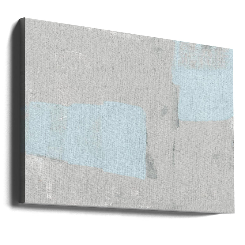 Pale Blue Grey Texture - Stretched Canvas, Poster or Fine Art Print I Heart Wall Art