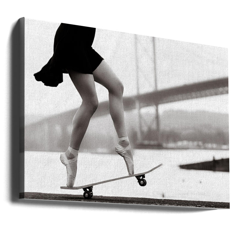 Skater Girl - Stretched Canvas, Poster or Fine Art Print I Heart Wall Art