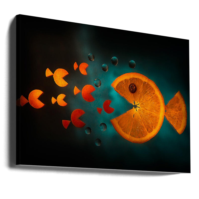 Orange fish - Stretched Canvas, Poster or Fine Art Print I Heart Wall Art