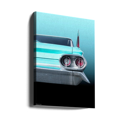 US classic car 1961 Sedan Deville - Stretched Canvas, Poster or Fine Art Print I Heart Wall Art