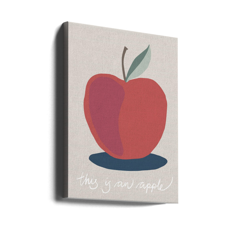 This is an Apple - Stretched Canvas, Poster or Fine Art Print I Heart Wall Art