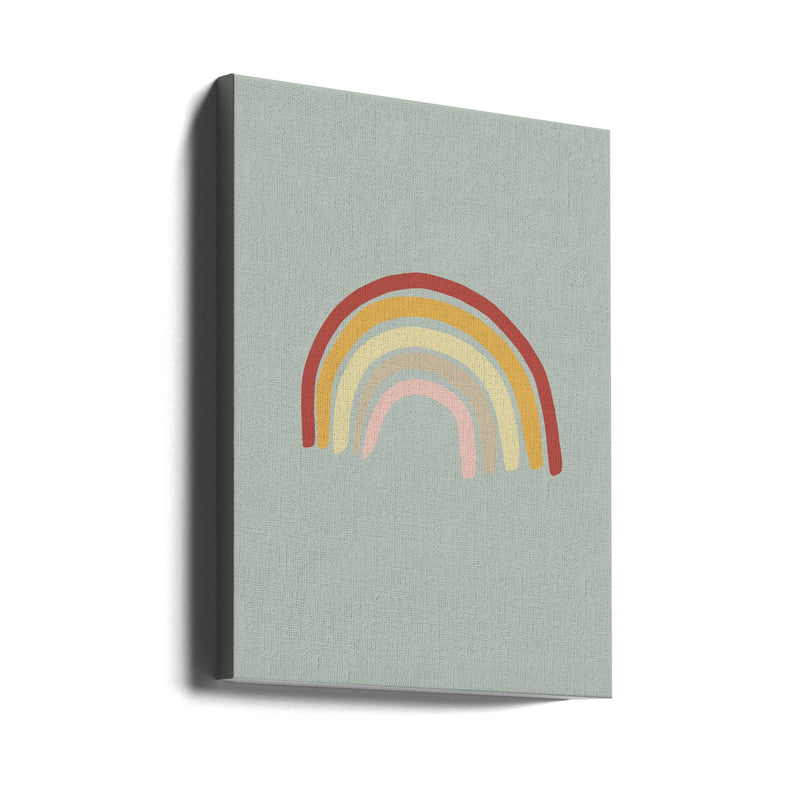 Rainbow Green - Stretched Canvas, Poster or Fine Art Print I Heart Wall Art