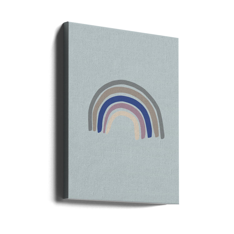 Rainbow Blue - Stretched Canvas, Poster or Fine Art Print I Heart Wall Art