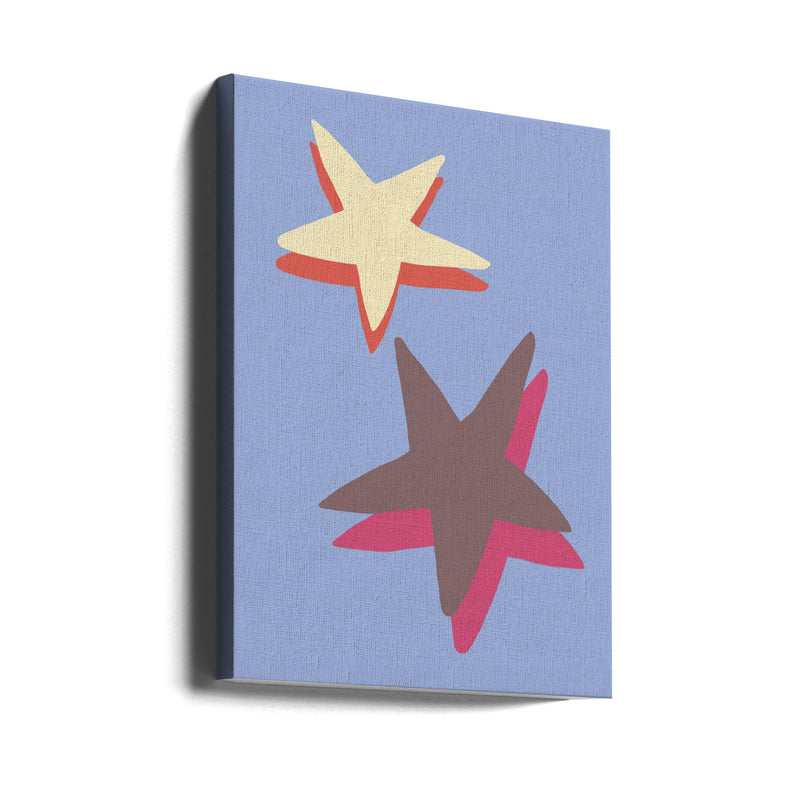 Blue Star - Stretched Canvas, Poster or Fine Art Print I Heart Wall Art