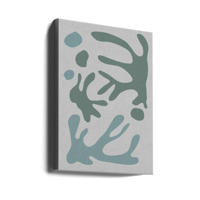 Seaweed Teal No 1 - Stretched Canvas, Poster or Fine Art Print I Heart Wall Art