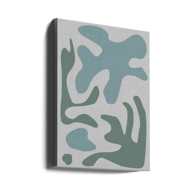 Seaweed Teal No 2 - Stretched Canvas, Poster or Fine Art Print I Heart Wall Art