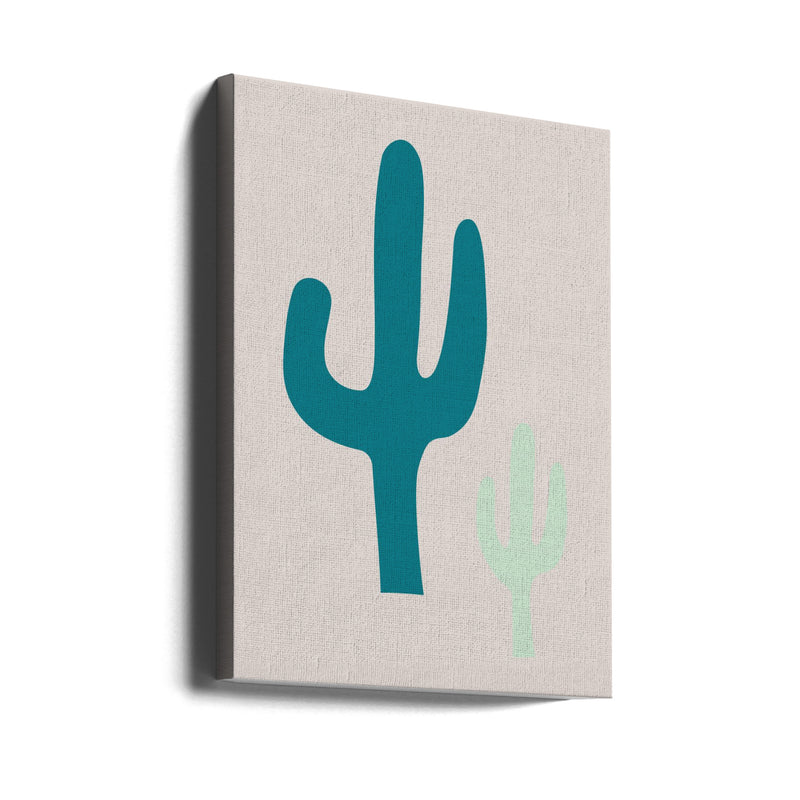 Cactus Beige - Stretched Canvas, Poster or Fine Art Print I Heart Wall Art