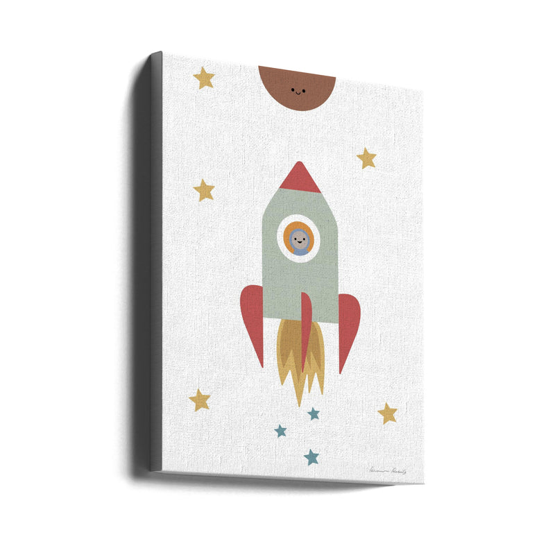 Solar Rocket - Stretched Canvas, Poster or Fine Art Print I Heart Wall Art