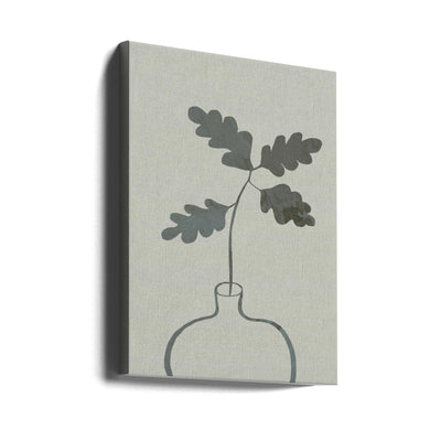 Green Oak Plant - Stretched Canvas, Poster or Fine Art Print I Heart Wall Art