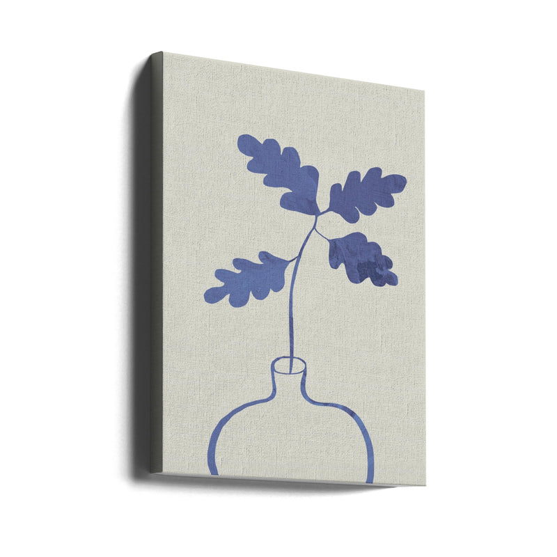 Blue Oak Plant - Stretched Canvas, Poster or Fine Art Print I Heart Wall Art